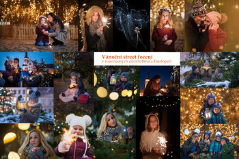 Vánoční street focení 2024